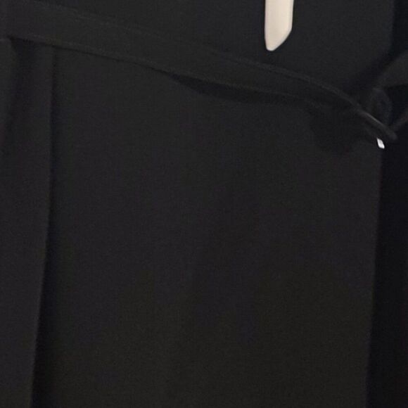 New Cinq à Sept Isabelle Short black Dress Ivory Collar & Tieneck Sz 10 MSRP 465 - Picture 14 of 15